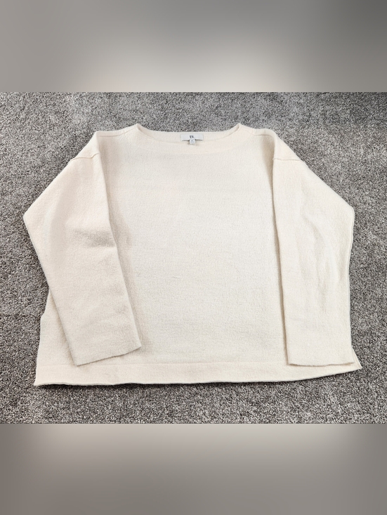 Banana Republic Sweaters - BANANA REPUBLIC Boucle Soft Cream White Crewneck Sweater Size Medium